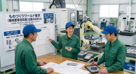 ものづくりワールド東京2026で株式会社明和が展示する板金・プレス加工品